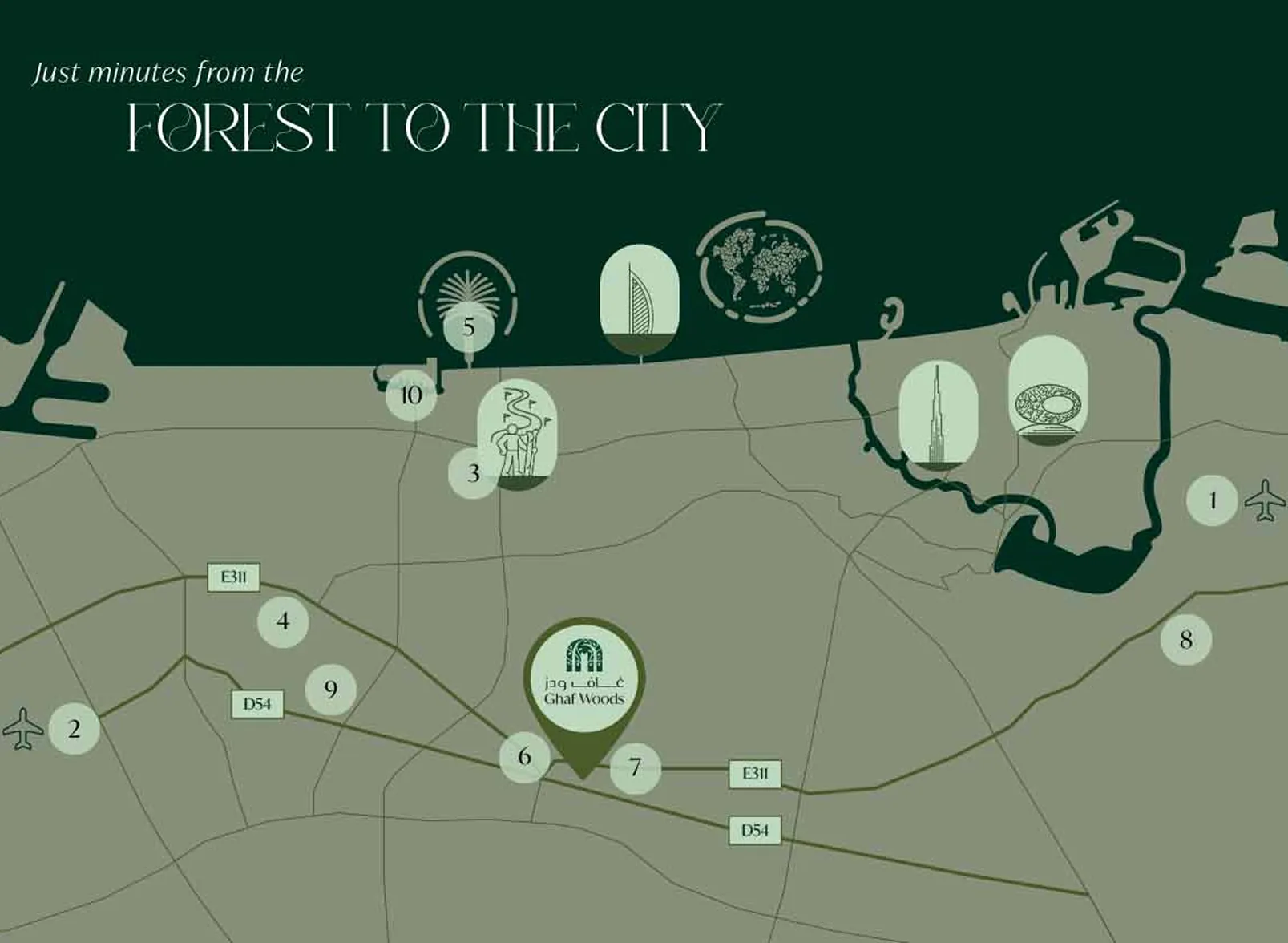 Ghaf Woods location map