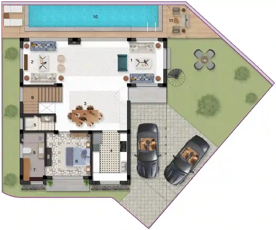 Ghaf Woods ground floor plan